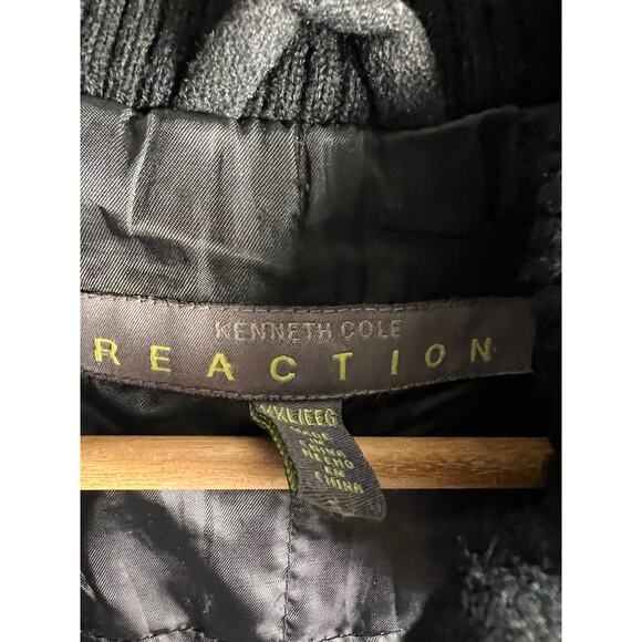 Kenneth Cole Reaction Men’s Black Wool Blend Dickey Coat Size XXL - Picture 2 of 9